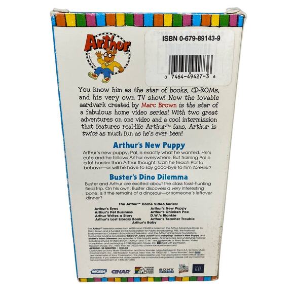 Arthur's New Puppy & Favorite Cartoon Classics VHS Bundle - Picture 5 of 7